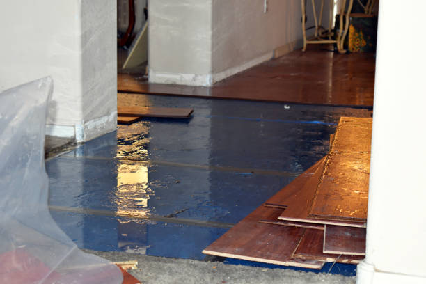 Professional Sewage Cleanup technician working in Lindenhurst, NY